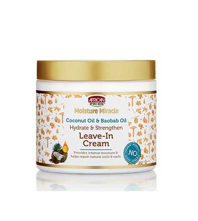 AFRICAN PRIDE MOISTURE MIRACLE COCO & BAOBAB LEAVE IN CONDITIONNER (CREME REVITALISANTE)