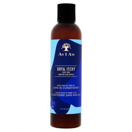 AS I AM -DRY ITCHY (OLIVE & TEA TREE) LEAVE-IN ANTI-PELLICULAIRE - 237ML