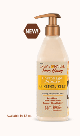 CREME OF NATURE PURE HONEY SHRINKAGE DEFENSE CURLING JELLY 355ML