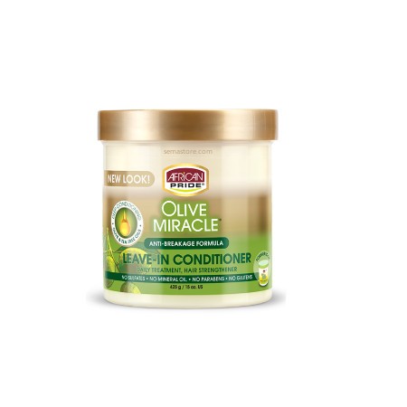 AFRICAN PRIDE OLIVE MIRACLE CREME HYDRATANTE A L'HUILE D'OLIVE 425G